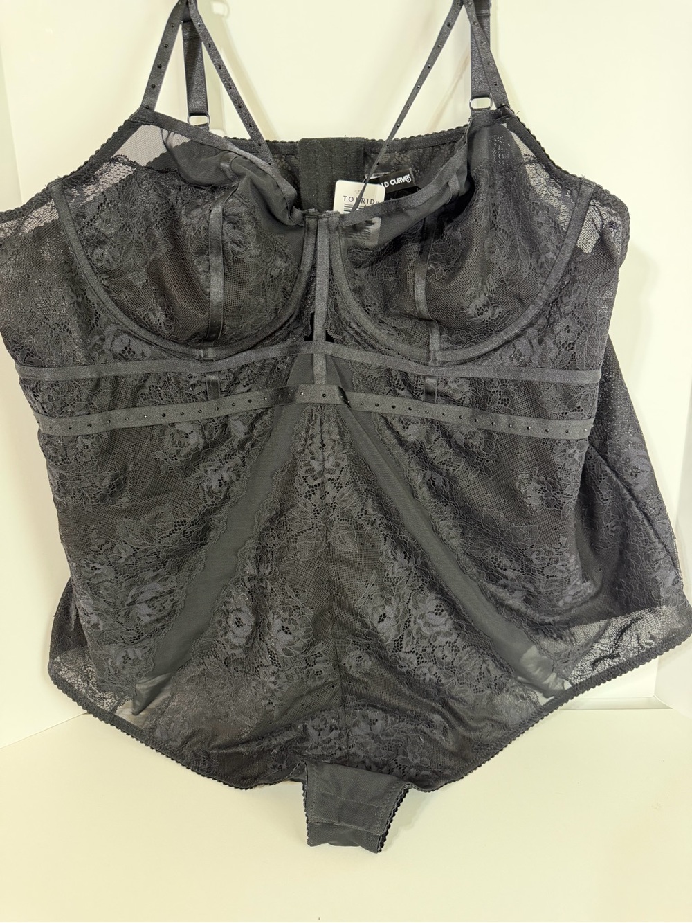 torrid Black Lace Underwire Bodysuit Teddy